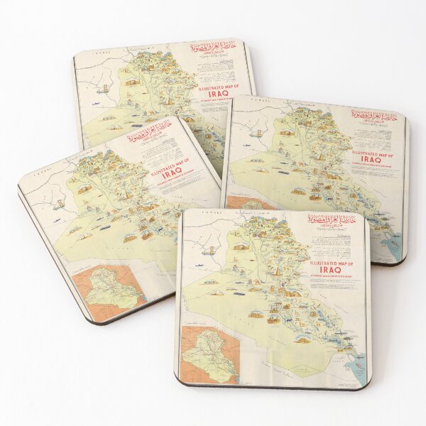 Item preview, Vintage Map of Iraq  designed and sold by Venceremos1959.