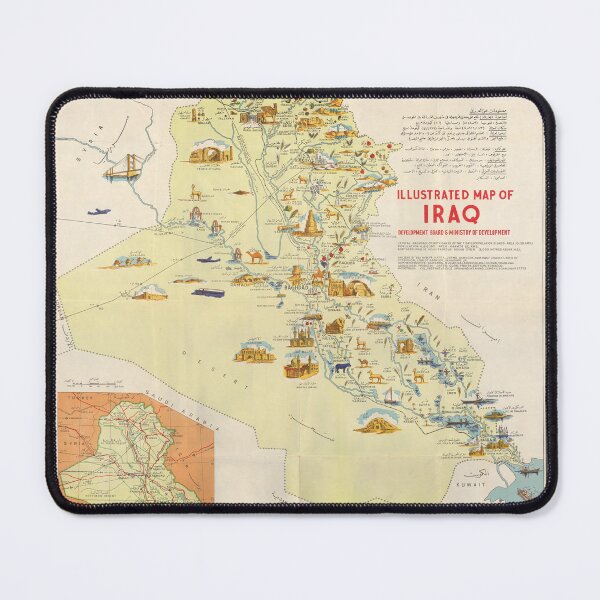 Item preview, Vintage Map of Iraq designed and sold by Venceremos1959.