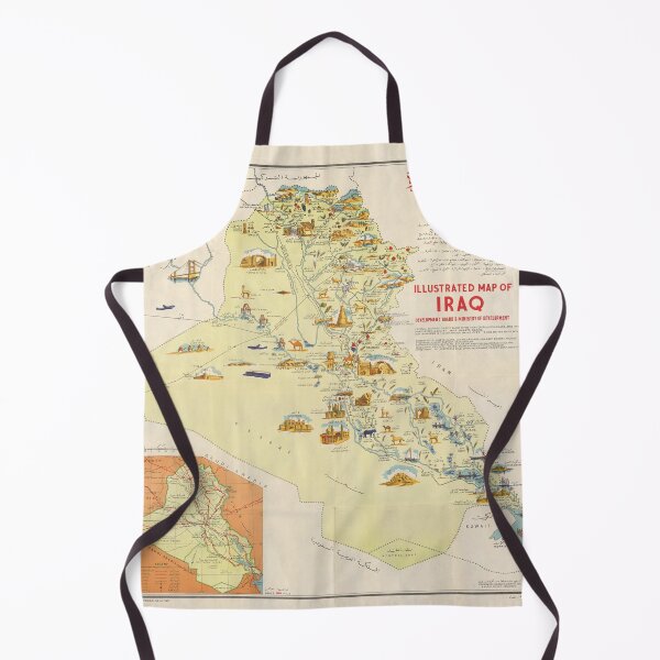 Item preview, Vintage Map of Iraq designed and sold by Venceremos1959.