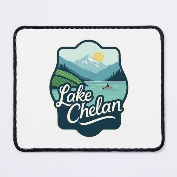 Item preview, Lake Chelan – Washington Cascade Mountains Badge designed and sold by Aryabek.