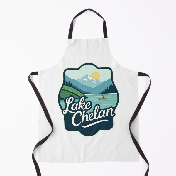 Item preview, Lake Chelan – Washington Cascade Mountains Badge designed and sold by Aryabek.