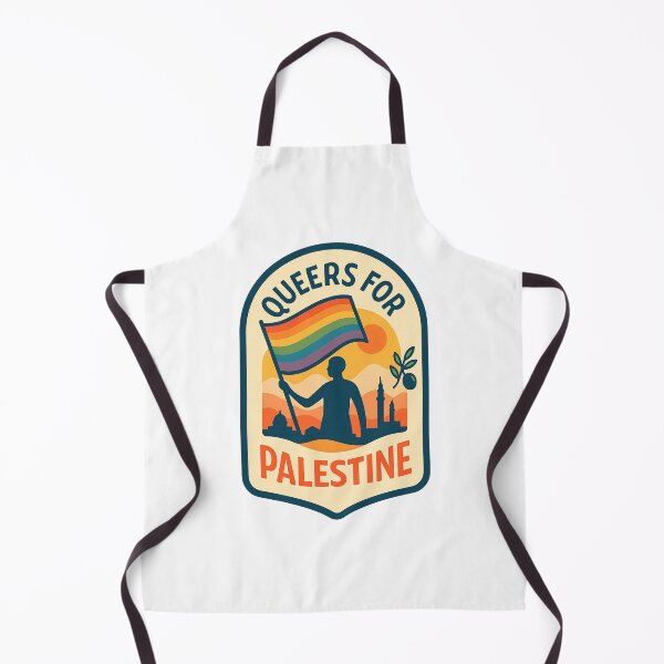 Item preview, Queers for Palestine Silhouette and Rainbow Flag designed and sold by Aryabek.