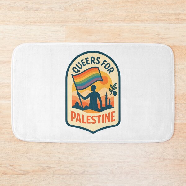 Item preview, Queers for Palestine Silhouette and Rainbow Flag designed and sold by Aryabek.