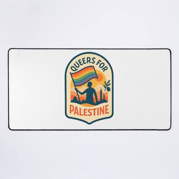 Item preview, Queers for Palestine Silhouette and Rainbow Flag designed and sold by Aryabek.
