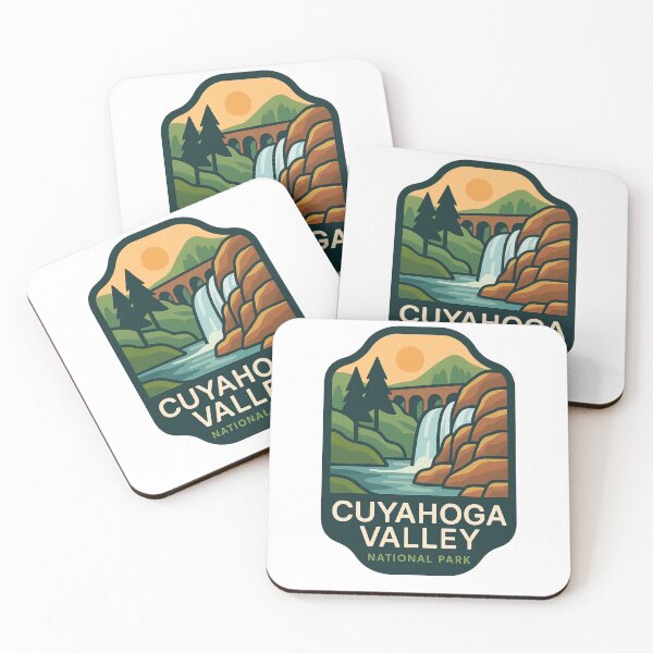 Item preview, Cuyahoga Valley National Park with Bridge and Waterfall designed and sold by Aryabek.