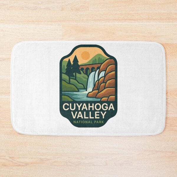 Item preview, Cuyahoga Valley National Park with Bridge and Waterfall designed and sold by Aryabek.