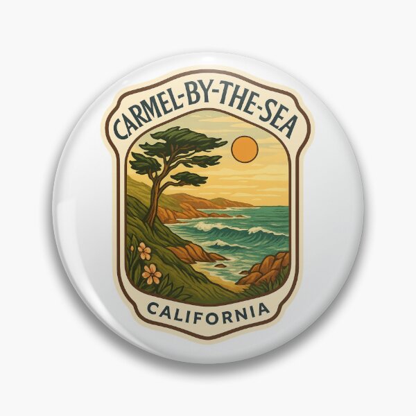 Item preview, Carmel-by-the-Sea Coastal Cypress and Sunset Coastline designed and sold by Aryabek.