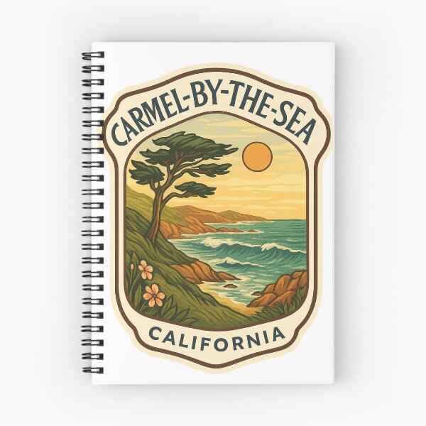 Item preview, Carmel-by-the-Sea Coastal Cypress and Sunset Coastline designed and sold by Aryabek.