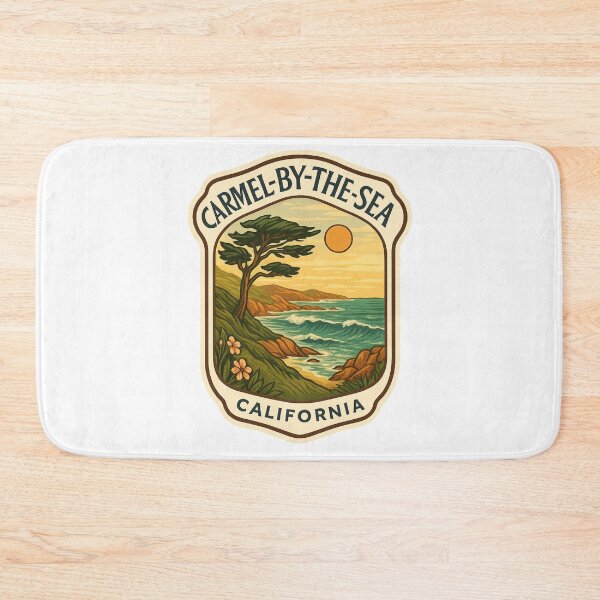 Item preview, Carmel-by-the-Sea Coastal Cypress and Sunset Coastline designed and sold by Aryabek.