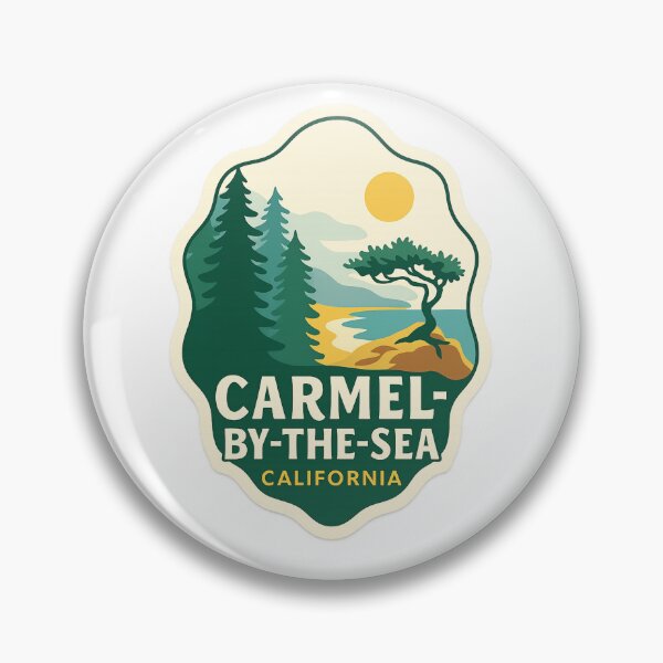 Item preview, Carmel-by-the-Sea Cliffside Tree and Coastal View designed and sold by Aryabek.
