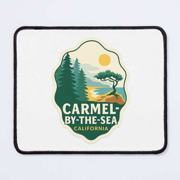 Item preview, Carmel-by-the-Sea Cliffside Tree and Coastal View designed and sold by Aryabek.