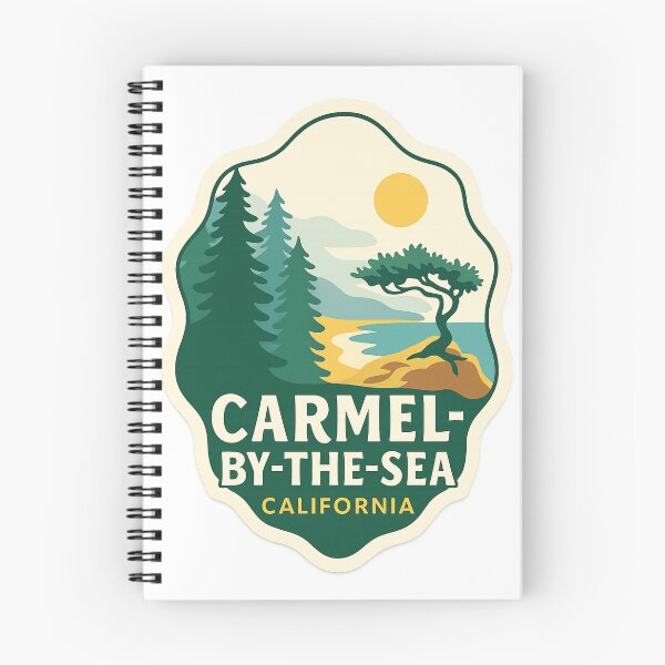 Item preview, Carmel-by-the-Sea Cliffside Tree and Coastal View designed and sold by Aryabek.