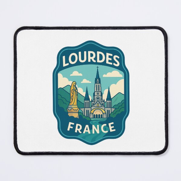 Item preview, Lourdes France – Basilica and Marian Shrine Badge designed and sold by Aryabek.