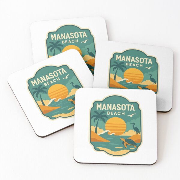Item preview, Manasota Beach Florida – Sunset, Heron, and Sea Turtle designed and sold by Aryabek.