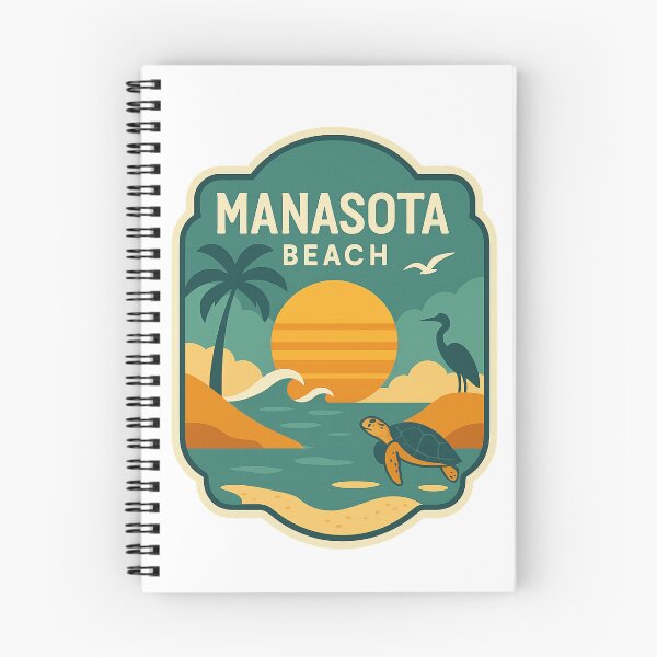 Item preview, Manasota Beach Florida – Sunset, Heron, and Sea Turtle designed and sold by Aryabek.