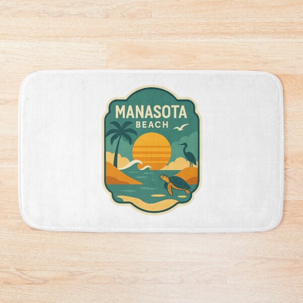 Item preview, Manasota Beach Florida – Sunset, Heron, and Sea Turtle designed and sold by Aryabek.