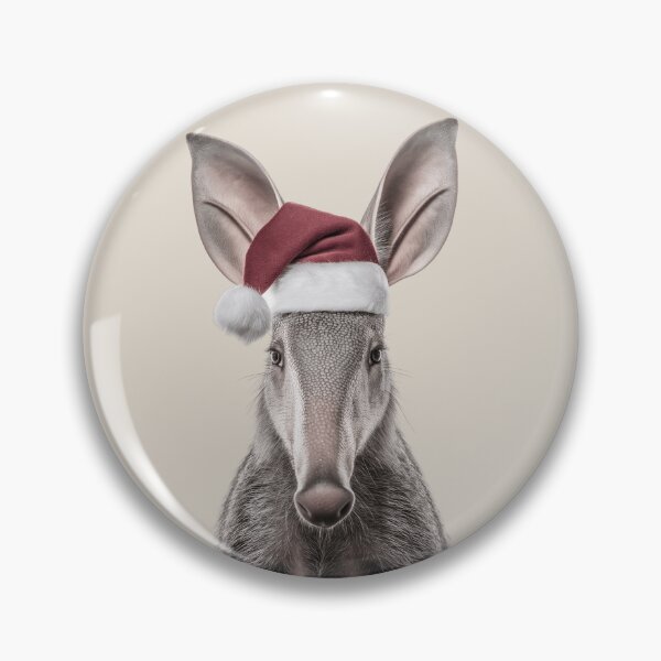 Item preview, Aardvark with Christmas Hat – Festive Aardvark Xmas Design designed and sold by LazyOwlStore.