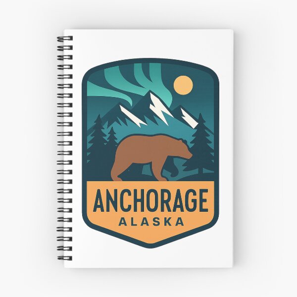 Item preview, Anchorage Alaska – Bear, Northern Lights, and Mountain View designed and sold by Aryabek.