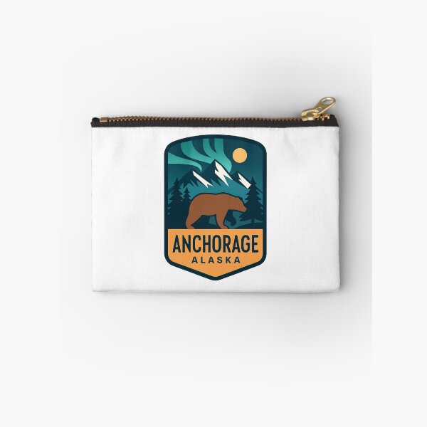 Item preview, Anchorage Alaska – Bear, Northern Lights, and Mountain View designed and sold by Aryabek.