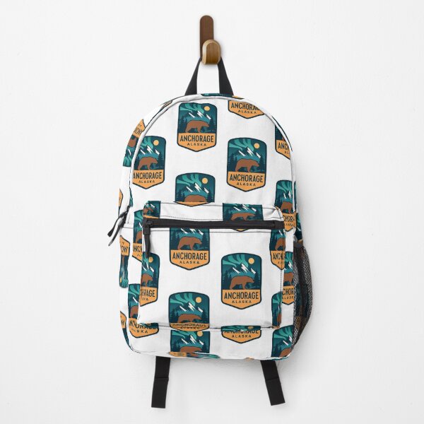 Item preview, Anchorage Alaska – Bear, Northern Lights, and Mountain View designed and sold by Aryabek.