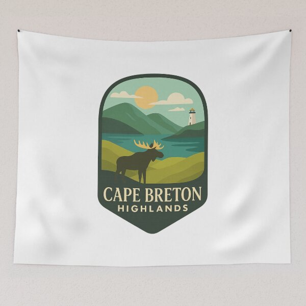 Item preview, Cape Breton Highlands – Moose and Lighthouse Coastline designed and sold by Aryabek.