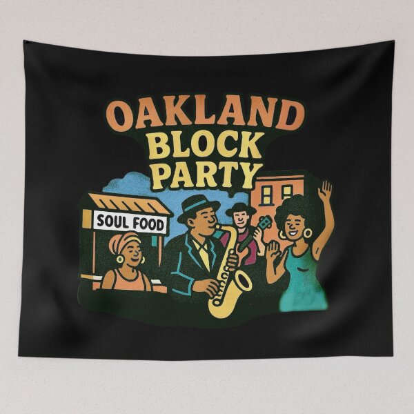 Item preview, Oakland Block Party designed and sold by Myra365Art.