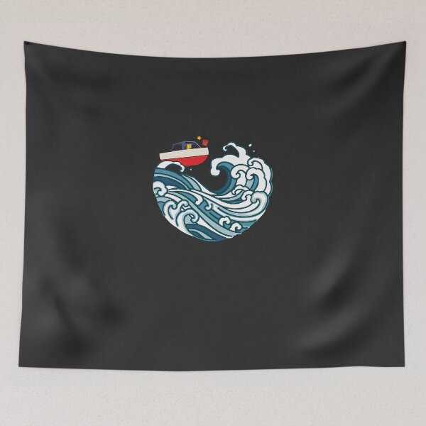 Item preview, Boat-On-Big-Wave designed and sold by nomuraqu.
