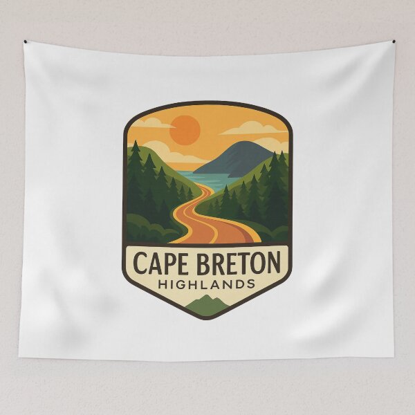 Item preview, Cape Breton Highlands – Cabot Trail Road and Sunset Mountains designed and sold by Aryabek.