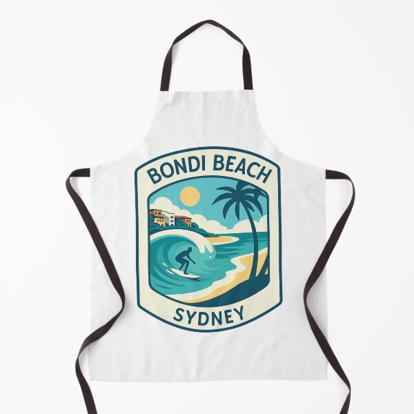 Item preview, Bondi Beach Sydney Wave Rider and Palm Coastline designed and sold by Aryabek.