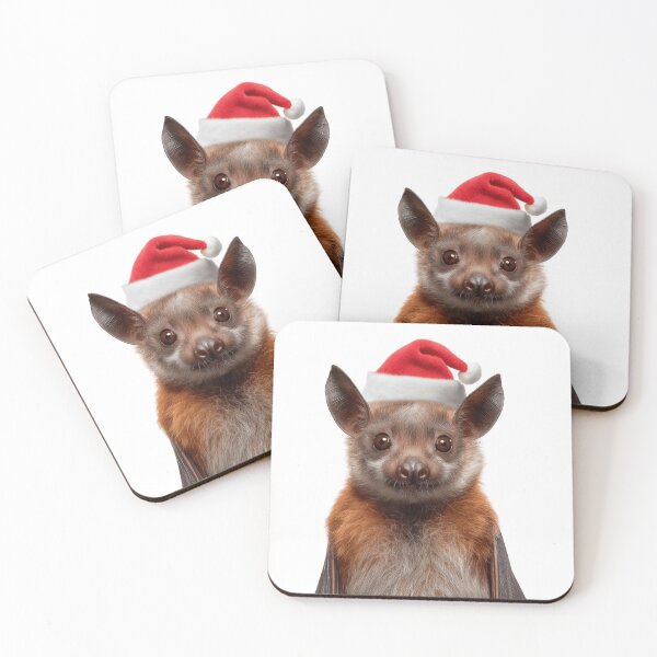 Item preview, Bat with Christmas Hat – Festive Bat Xmas Design designed and sold by LazyOwlStore.