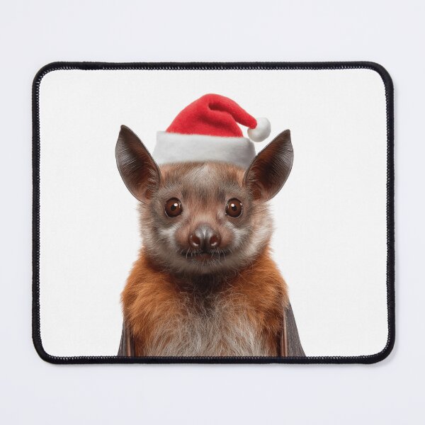 Item preview, Bat with Christmas Hat – Festive Bat Xmas Design designed and sold by LazyOwlStore.