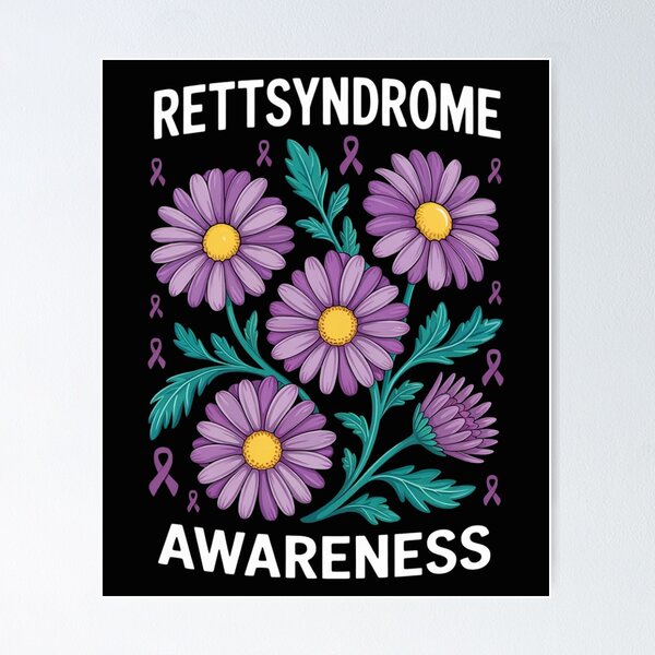 Item preview, Rett Syndrome Purple Ribbon Wildflower Rett Syndrome  designed and sold by Vastingan.