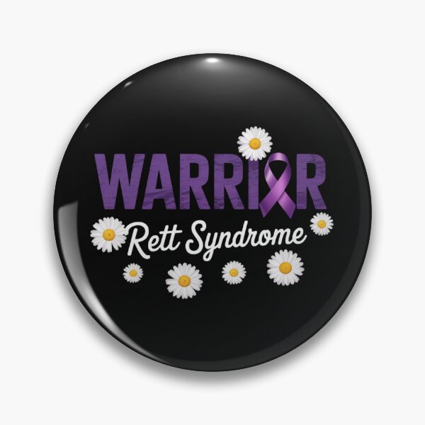 Item preview, Rett Syndrome Warrior Groovy Purple Ribbon designed and sold by Vastingan.