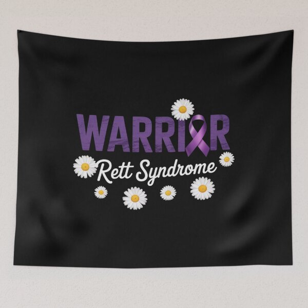 Item preview, Rett Syndrome Warrior Groovy Purple Ribbon designed and sold by Vastingan.