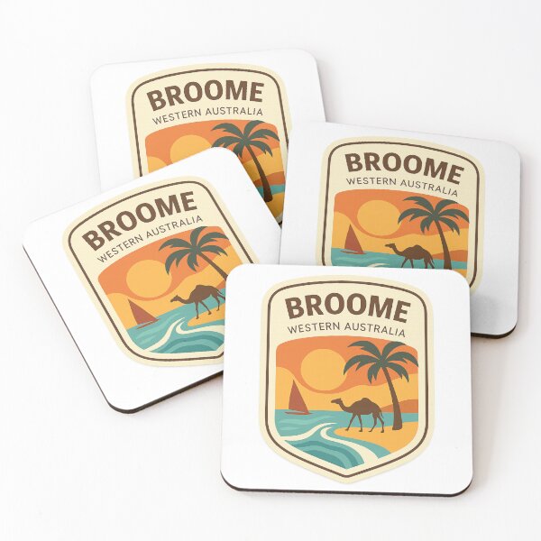 Item preview, Broome Western Australia Sunset Camel and Sailboat Coast designed and sold by StampMyPassport.