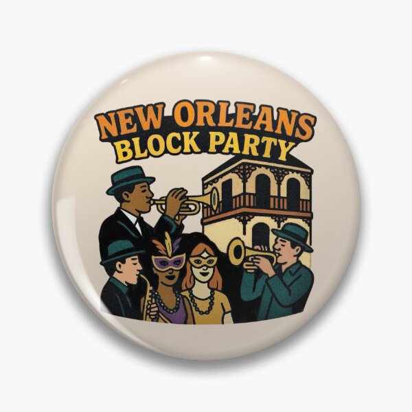Artikelvorschau, New Orleans Block Party entworfen und verkauft von Myra365Art.