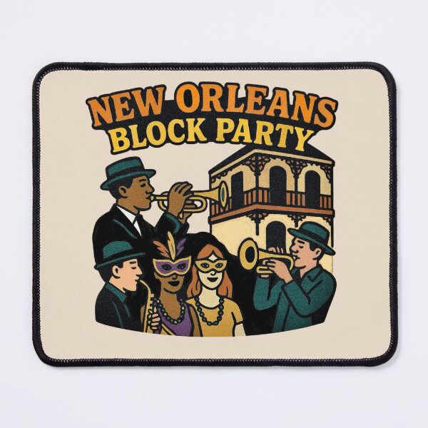 Item preview, New Orleans Block Party designed and sold by Myra365Art.