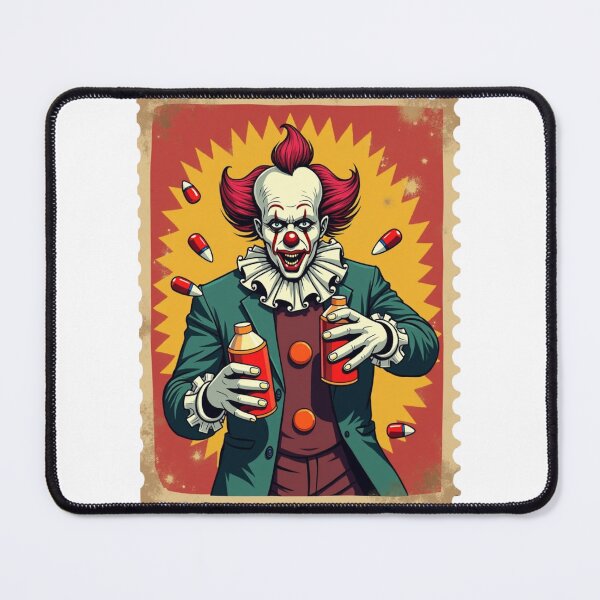Item preview, Clown Chaos Stamp Halloween designed and sold by DrakeIreland.