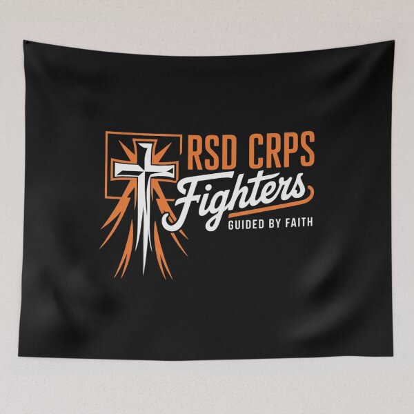 Item preview, RSD CRPS Fighters Guided By Faith RSD CRPS Awareness designed and sold by Vastingan.