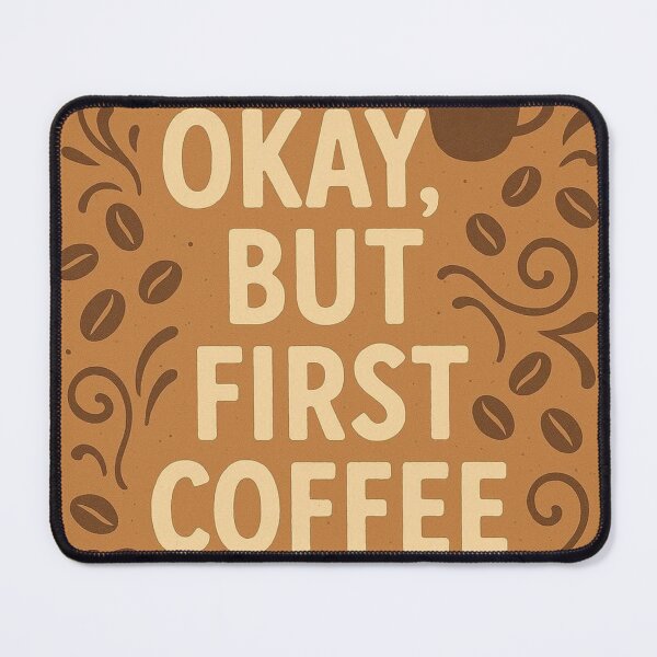 Item preview, OKAY, BUT FIRST COFFEE designed and sold by darky72.