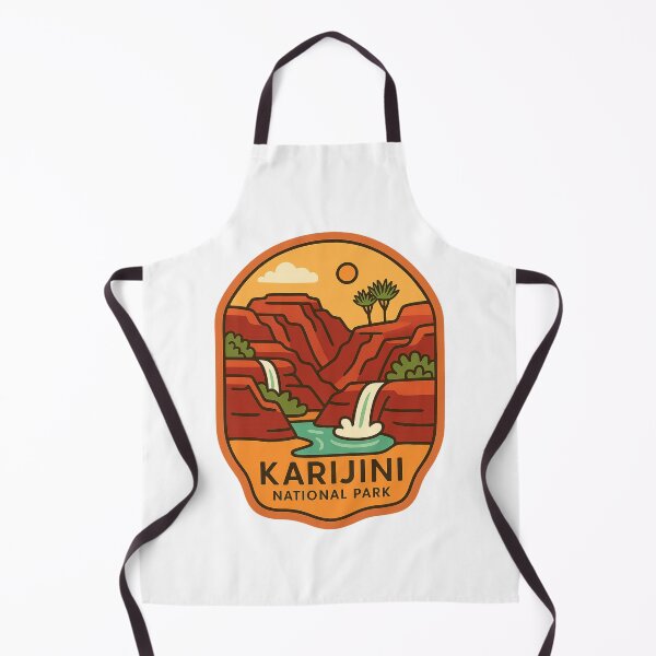Item preview, Karijini National Park Western Australia Stylised Gorge and Waterfalls designed and sold by StampMyPassport.