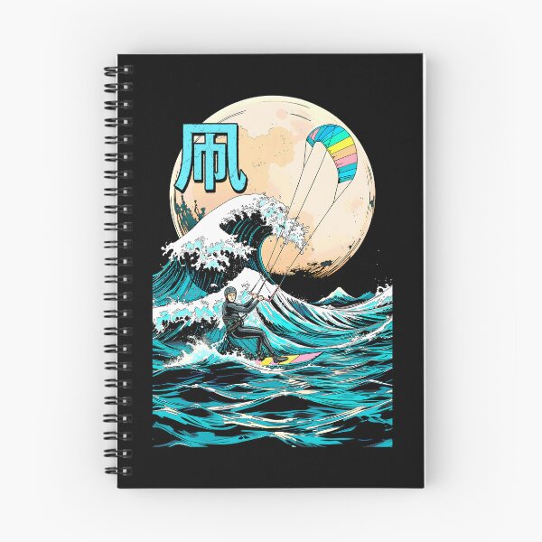 Item preview, Kiteboarding Kitesurfing Great Wave Off Kanagawa Surfer Sea designed and sold by GrandeDuc.