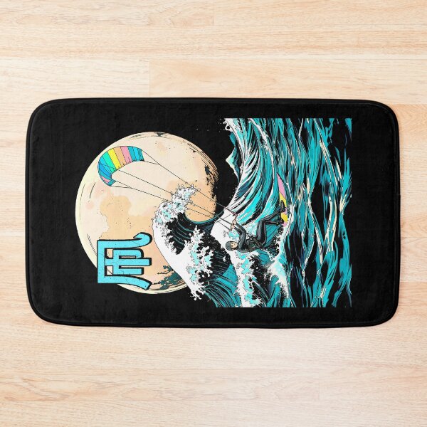 Item preview, Kiteboarding Kitesurfing Great Wave Off Kanagawa Surfer Sea designed and sold by GrandeDuc.