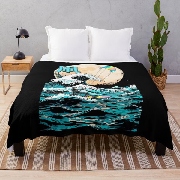 Item preview, Kiteboarding Kitesurfing Great Wave Off Kanagawa Surfer Sea designed and sold by GrandeDuc.