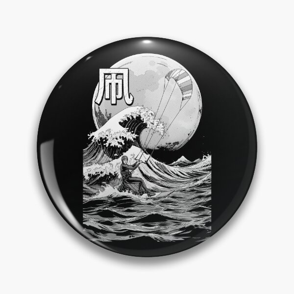 Item preview, Kiteboarding Kitesurfing Great Wave Off Kanagawa Surfer Sea designed and sold by GrandeDuc.