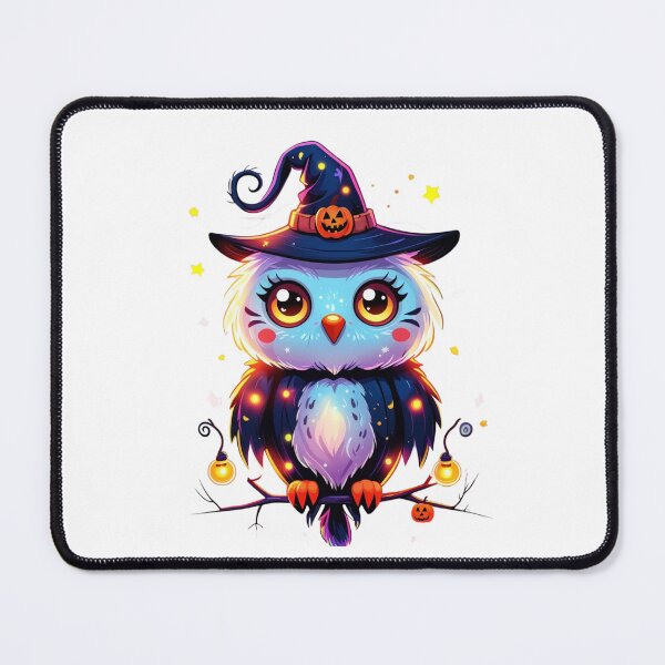 Item preview, Adorable Neon Owl Halloween Artwork designed and sold by Medeea Publishing.