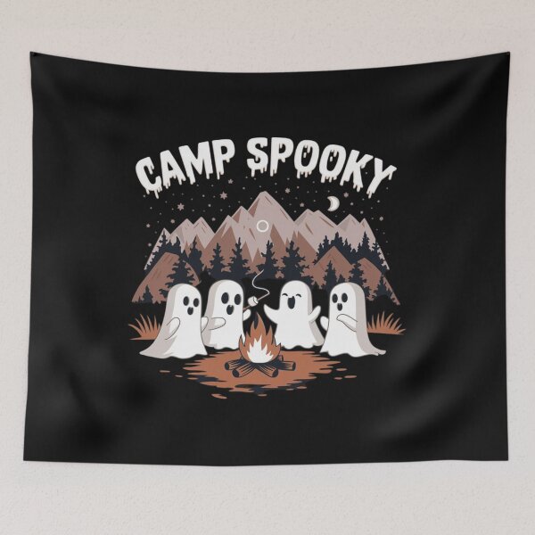 Item preview, Camp Spooky Summerween Summer Halloween Cute Ghost Camping designed and sold by Vastingan.