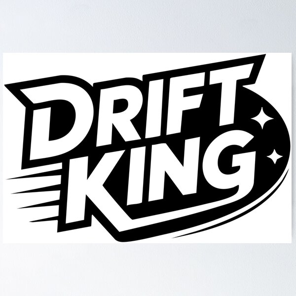 Item preview, Drift King Typography designed and sold by StormVape.