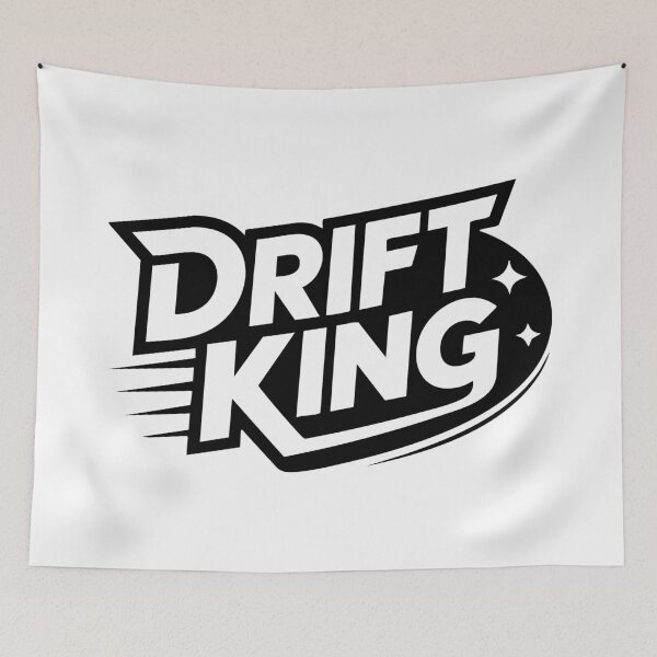 Item preview, Drift King Typography designed and sold by StormVape.