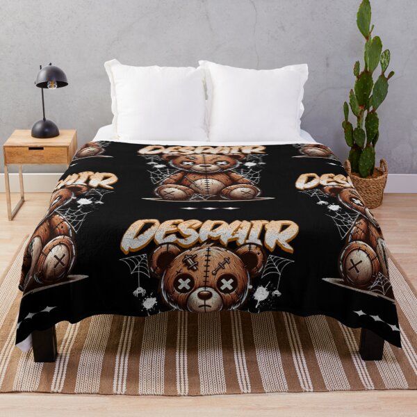 Item preview, Despair Teddy Bear | Dark Grunge Creepy Cute Streetwear designed and sold by UsandCoDesigns.